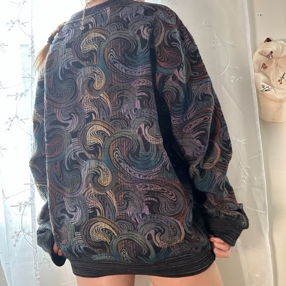 Vintage geometric pattern sweater - Picture 6 of 7